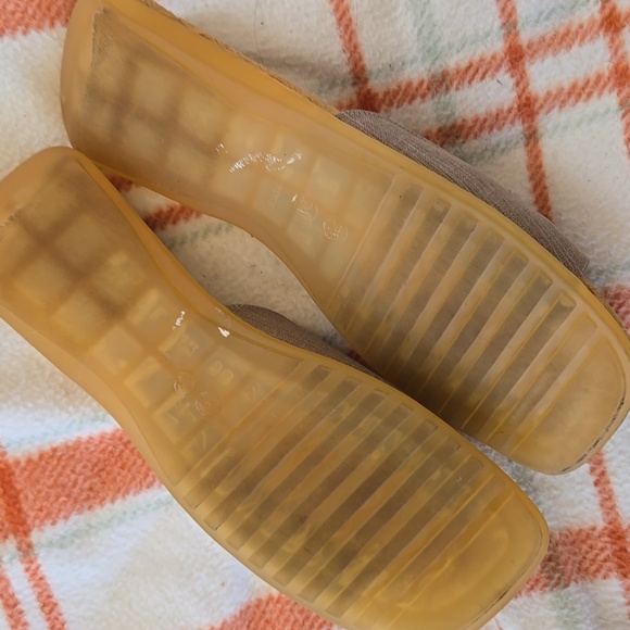 Vintage 90's Square Toe Minimalist Linen Espadrille EU 37 - Picture 7 of 9